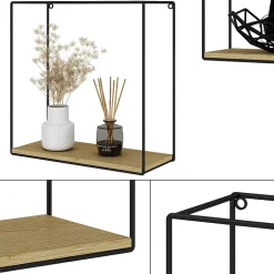 Vicco Étagère Chêne de force doré Lot de 3