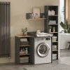 Vicco Étagère murale Anthracite/chêne doré 67.8x20cm