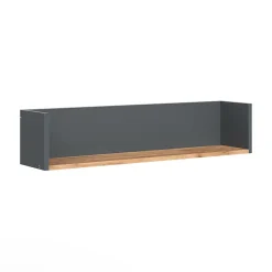 Vicco Étagère murale Anthracite/chêne doré 93.4x20cm