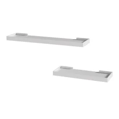 Vicco Étagère murale Blanc 60x3cm Lot de 2
