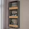 Vicco Étagère murale Chêne doré/anthracite 40x98cm