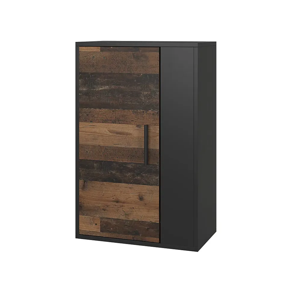 Vicco Étagère murale Noir/ancien style 50.1x78.4cm avec 2 compartiments