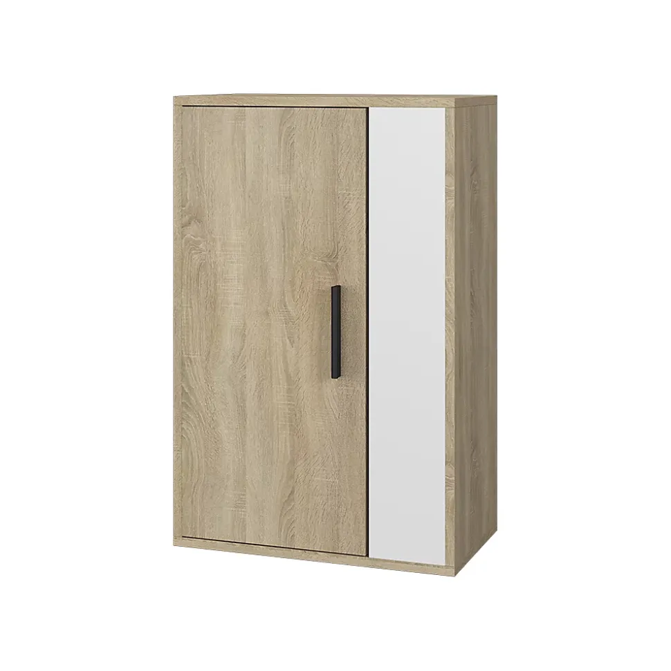 Vicco Étagère murale Sonoma/blanc 50.1x78.4cm avec 2 compartiments