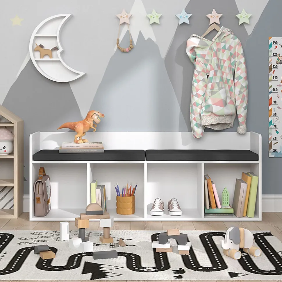 Vicco Étagère pour enfants Blanc 142.4x53.4cm sans boîtes pliantes