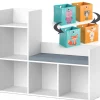 Vicco Étagère pour enfants Blanc 30.9x88.6cm avec 2 boxes pliants opt.1