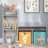 Vicco Étagère pour enfants Gris 30.9x88.6cm avec 2 boxes pliants opt.2