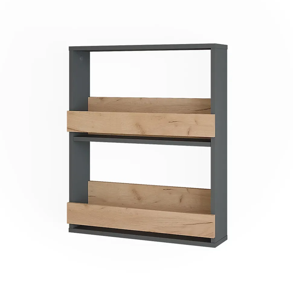 Vicco étagère pour verres à vin Chêne doré/anthracite 60x72cm