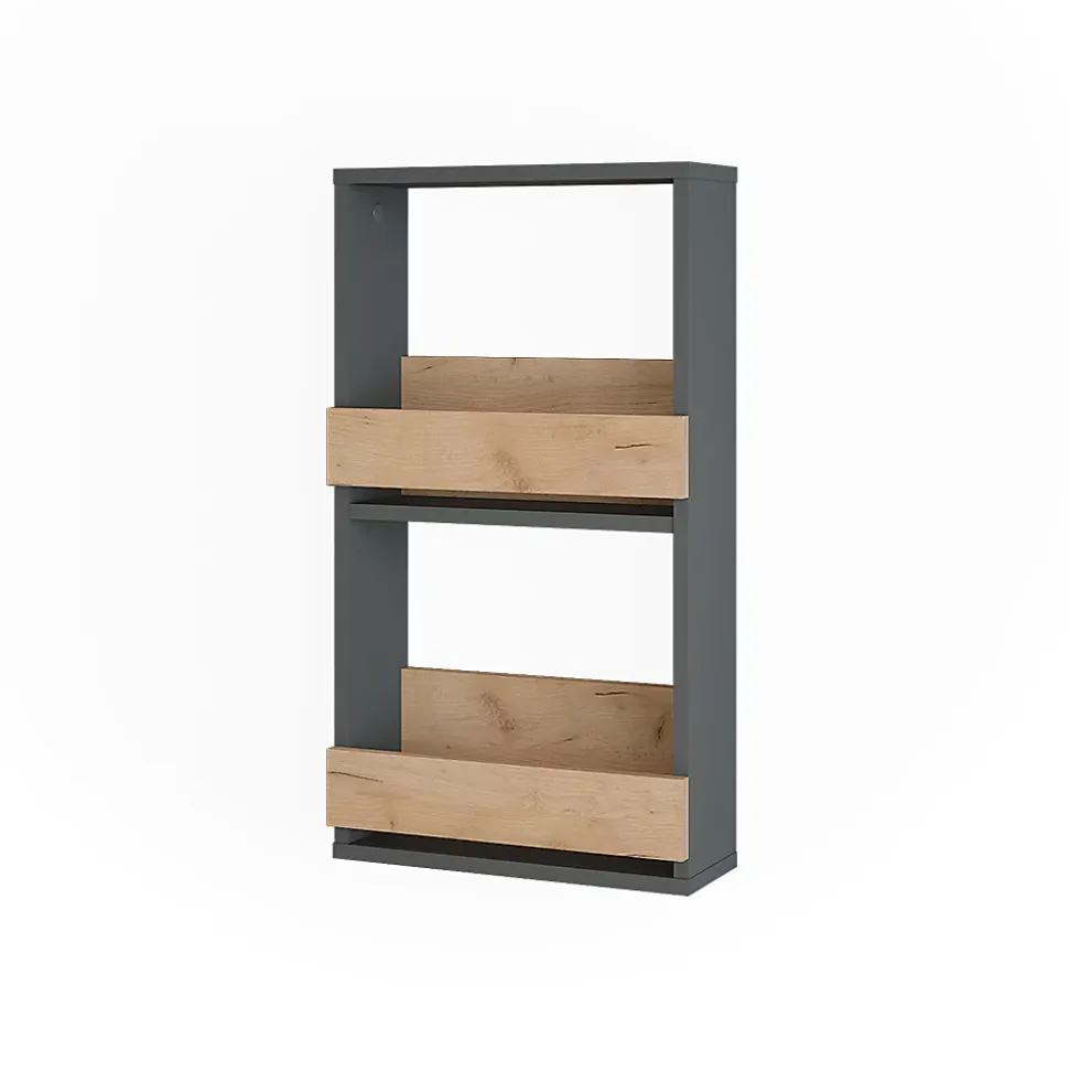 Vicco étagère pour verres à vin Chêne doré/anthracite 40x72cm