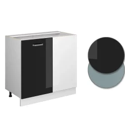 Vicco Universal Armoire dangle Noir Haute brillance 86cm avec porte, sans PT
