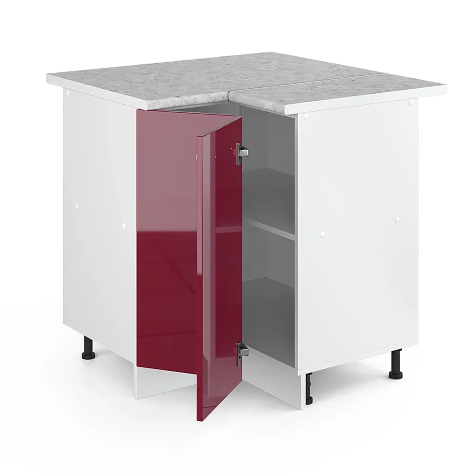 Vicco Universal Armoire dangle Rouge bordeaux Haute brillance 75.6cm avec porte, avec PT