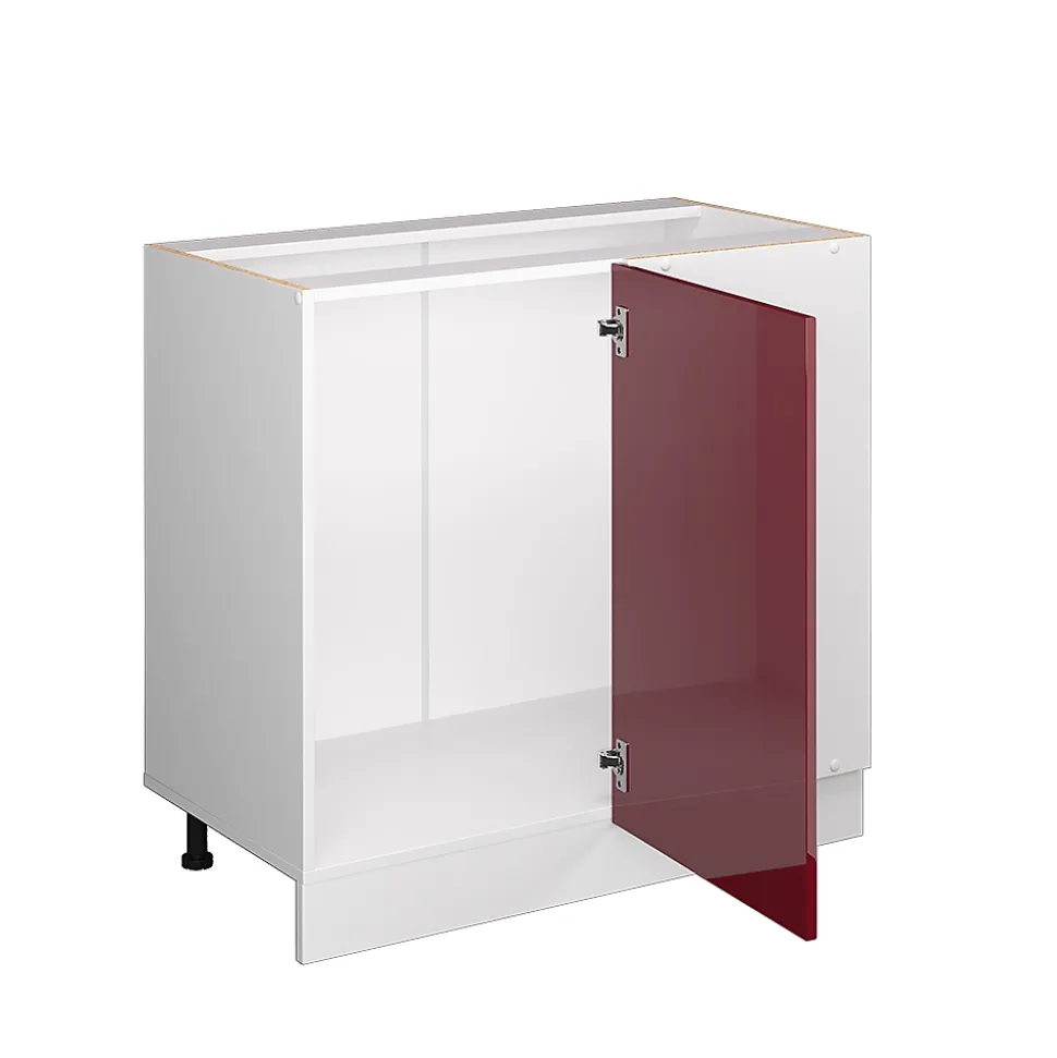 Vicco Universal Armoire dangle Rouge bordeaux Haute brillance 86cm avec porte, sans PT