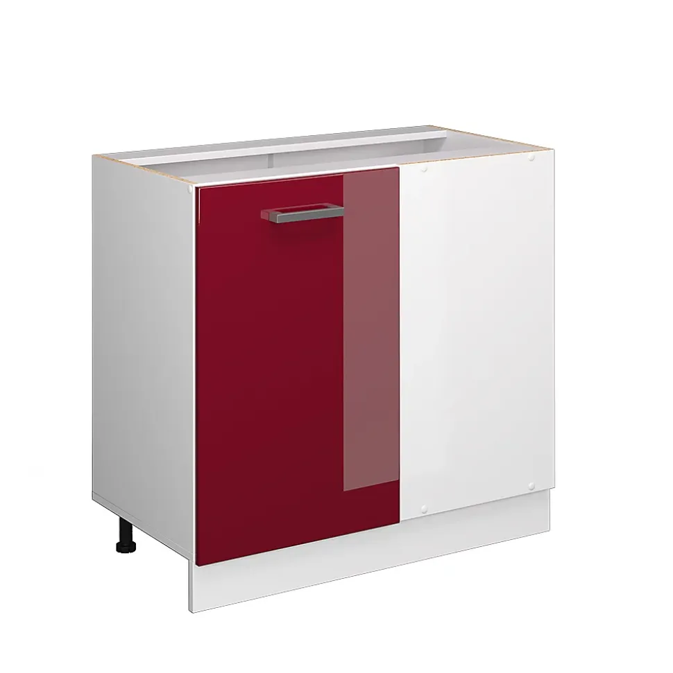 Vicco Universal Armoire dangle Rouge bordeaux Haute brillance 86cm avec porte, sans PT