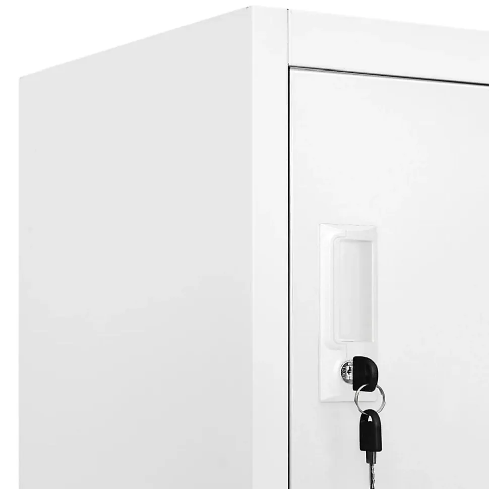 vidaXL Armoire à casiers avec 9 compartiments Acier 90x45x180 cm Gris