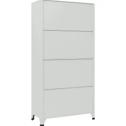 vidaXL Armoire à casiers avec 6 compartiments Acier 90x45x180 cm Gris