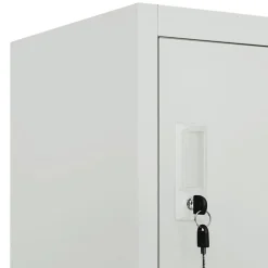 vidaXL Armoire à casiers avec 6 compartiments Acier 90x45x180 cm Gris