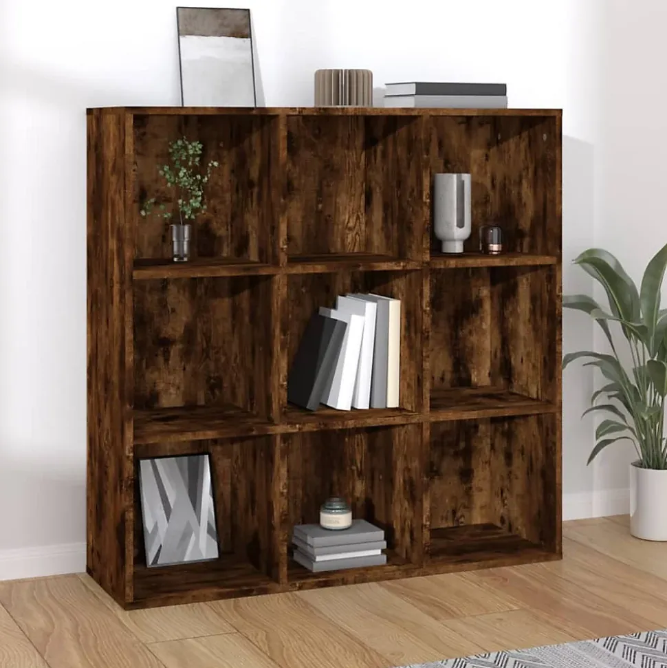 VidaXL Armoire à livres Chêne fumé 98x30x98 cm 815450