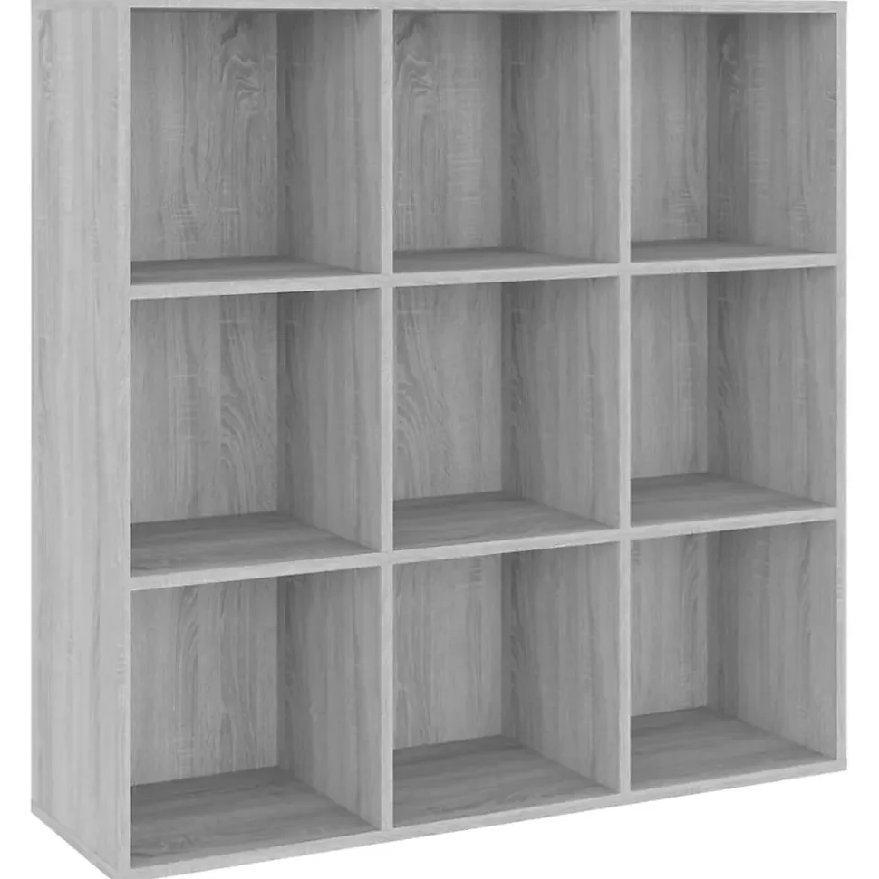 VidaXL Armoire à livres Sonoma gris 98x30x98 cm 815451
