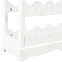 vidaXL Armoire à vin Blanc 70 x 22,5 x 70,5 cm MDF