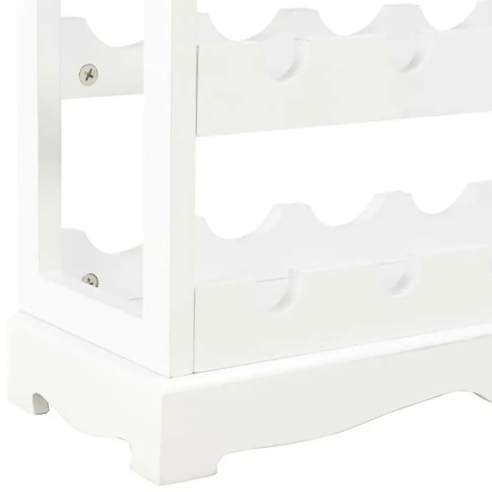 vidaXL Armoire à vin Blanc 70 x 22,5 x 70,5 cm MDF