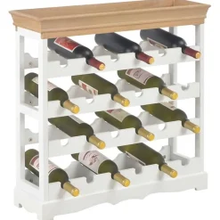vidaXL Armoire à vin Blanc 70 x 22,5 x 70,5 cm MDF