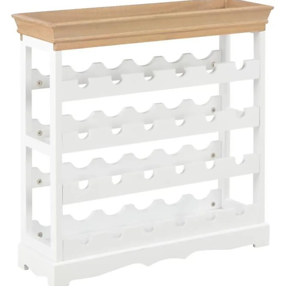 vidaXL Armoire à vin Blanc 70 x 22,5 x 70,5 cm MDF