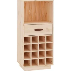 vidaXL Armoire à vin 45x34x100 cm Bois de pin massif 821532