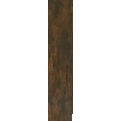 VidaXL Armoire à vitrine Chêne fumé 82,5x30,5x150 cm Bois d'ingénierie 815117