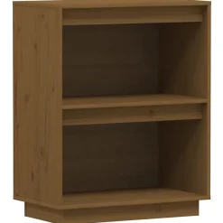 vidaXL Armoire console, Marron miel 60x34x75 cm Bois de pin solide