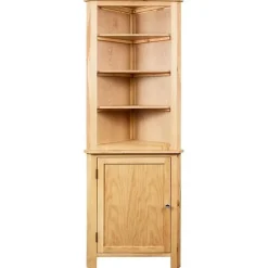 vidaXL Armoire d'angle 59 x 36 x 180 cm Bois de chêne massif