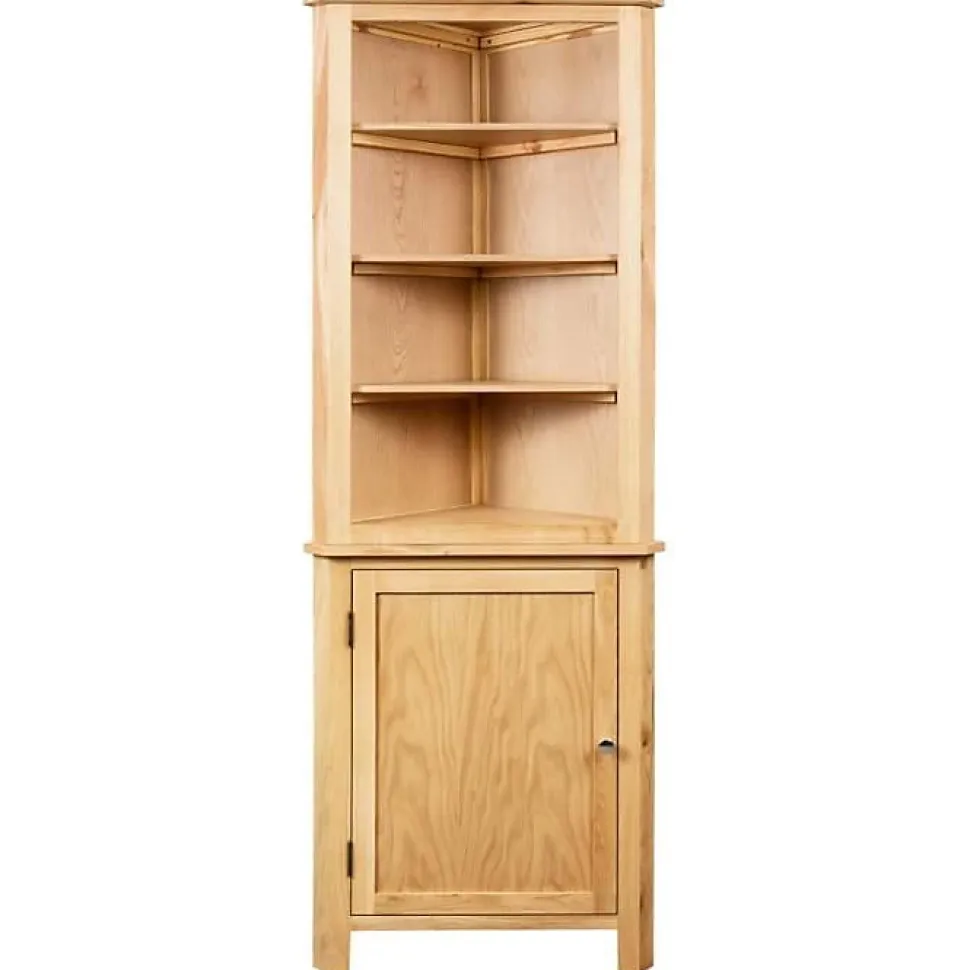 vidaXL Armoire d'angle 59 x 36 x 180 cm Bois de chêne massif