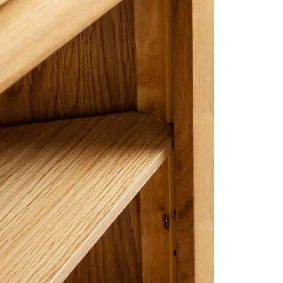 vidaXL Armoire d'angle 59 x 36 x 180 cm Bois de chêne massif