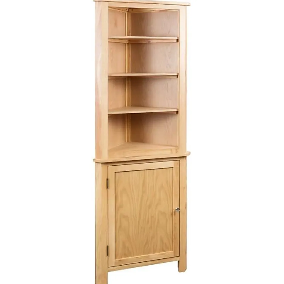vidaXL Armoire d'angle 59 x 36 x 180 cm Bois de chêne massif