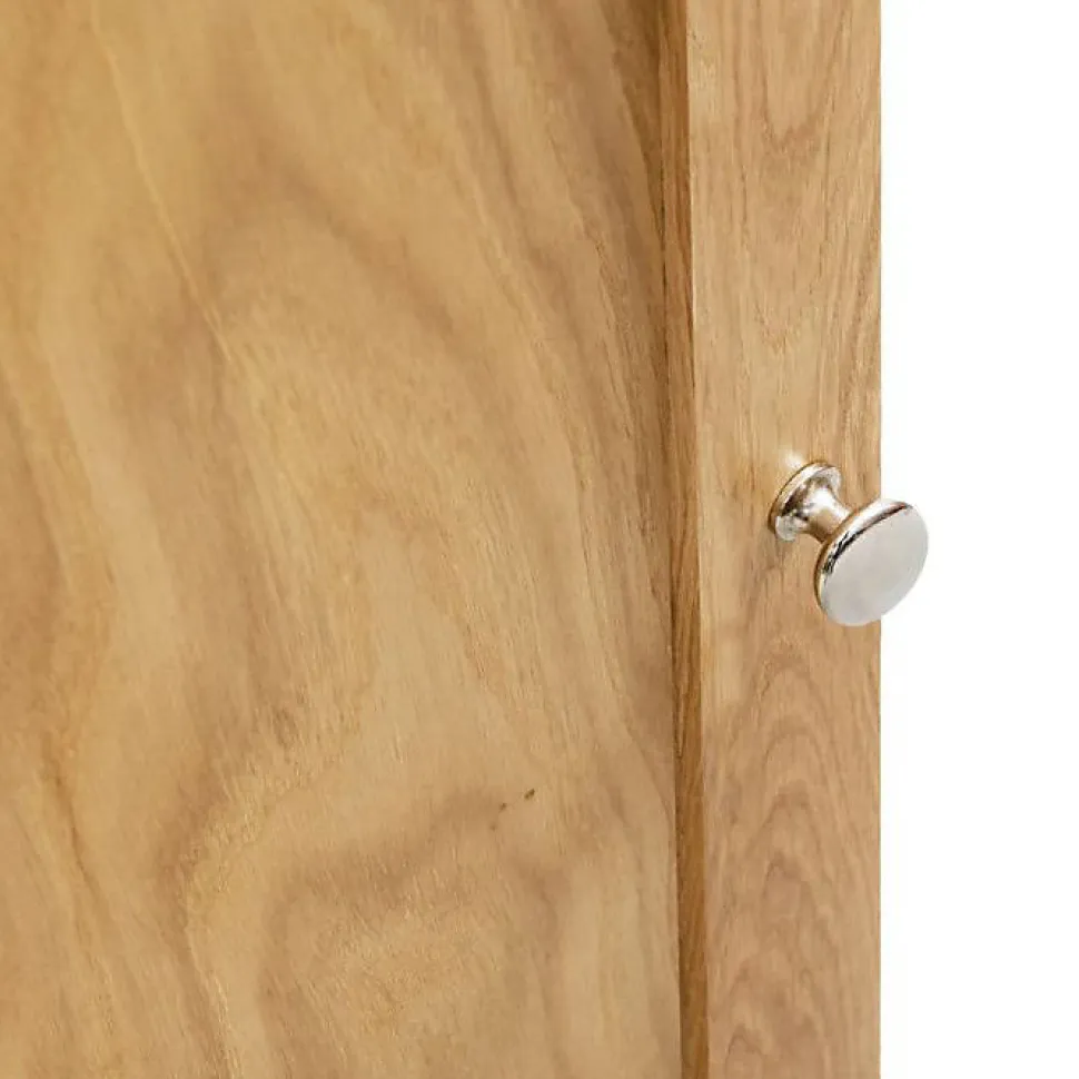 vidaXL Armoire d'angle 59 x 36 x 180 cm Bois de chêne massif