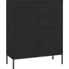 vidaXL Armoire de rangement, Noir 80x35x101,5 cm Acier