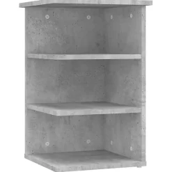 vidaXL Armoire latérale Gris béton 35x35x55 cm Aggloméré