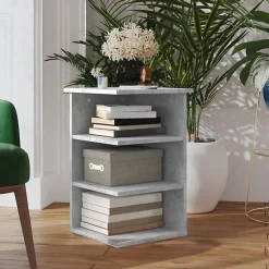 vidaXL Armoire latérale Gris béton 35x35x55 cm Aggloméré