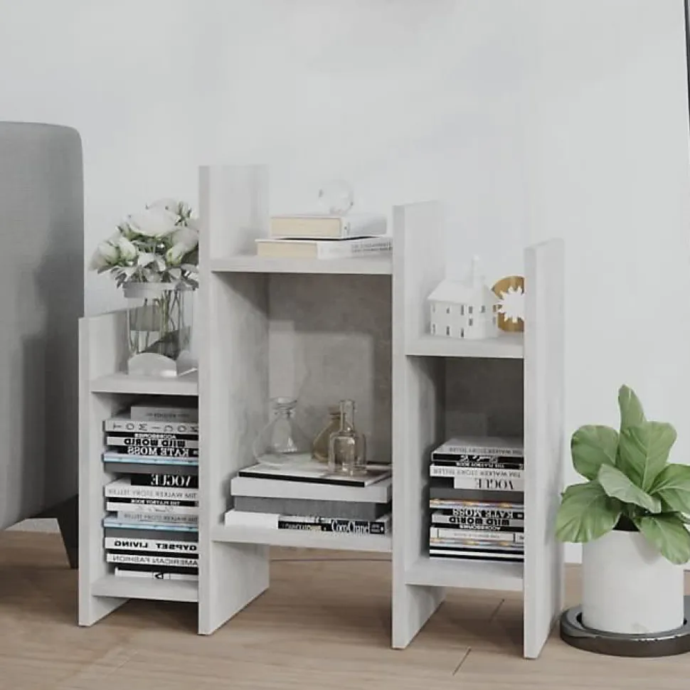 vidaXL Armoire latérale Gris béton 60x26x60 cm Aggloméré