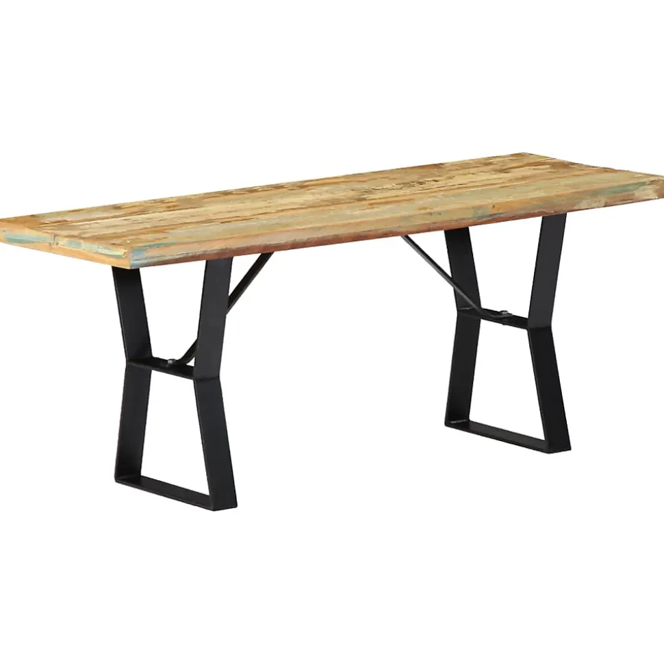 vidaXL Banc 110 cm Bois de récupération massif