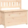 vidaXL Banc, Banc de Rangement avec Dossier, Coffre de Rangement pour Entrée, Meuble de Salon Salle de Séjour, Moderne, Bois 82354