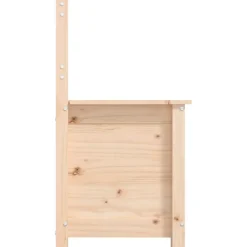 vidaXL Banc, Banc de Rangement avec Dossier, Coffre de Rangement pour Entrée, Meuble de Salon Salle de Séjour, Moderne, Bois 82354