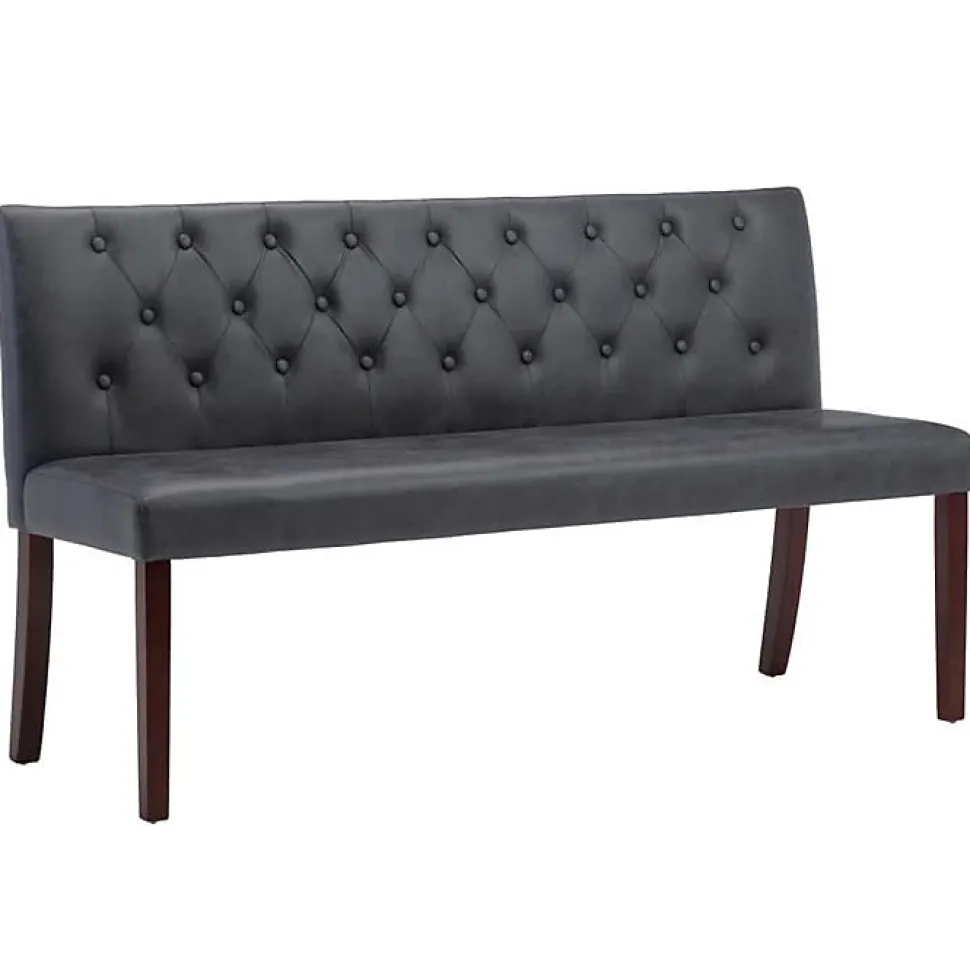 vidaXL Banc Banquette de Salon Banc de Couloir Banquette d'Entrée Banc de Salle de Séjour Maison Intérieur 148,5 cm Gris 288572