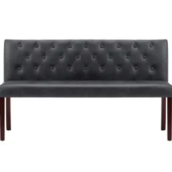 vidaXL Banc Banquette de Salon Banc de Couloir Banquette d'Entrée Banc de Salle de Séjour Maison Intérieur 148,5 cm Gris 288572
