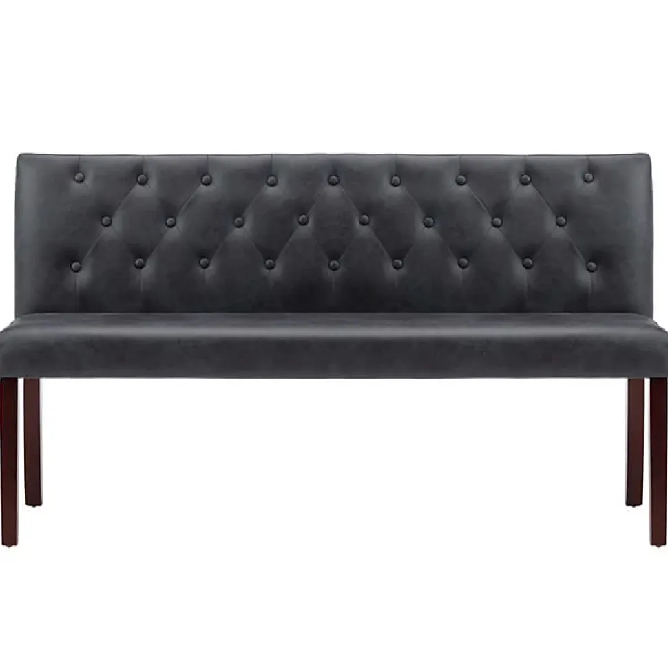 vidaXL Banc Banquette de Salon Banc de Couloir Banquette d'Entrée Banc de Salle de Séjour Maison Intérieur 148,5 cm Gris 288572