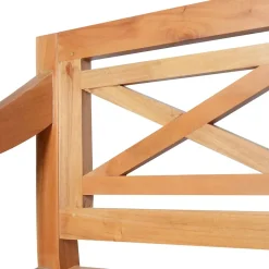 vidaXL Banc Batavia 98 cm Bois d'acajou massif Marron clair