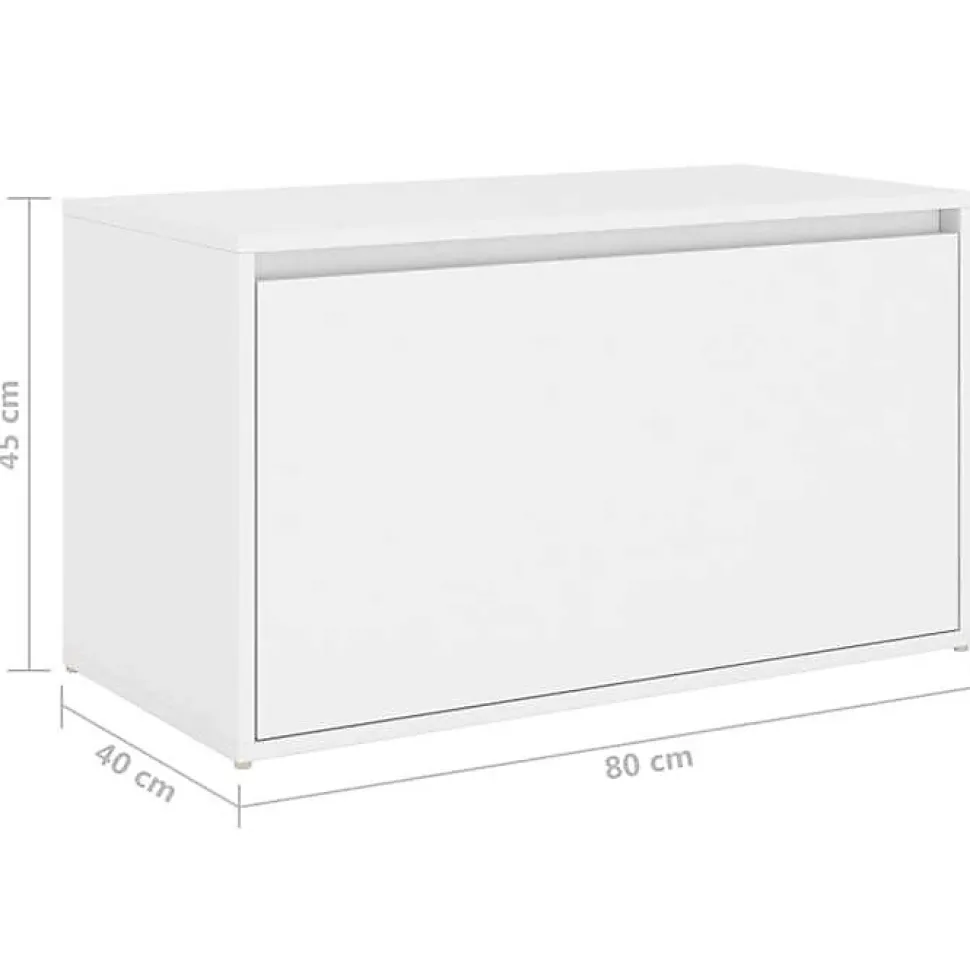 vidaXL Banc d'Entrée, Siège de Rangement, Meuble à Chaussures avec Assise, Organisateur de Salon Salle de Séjour Intérieur, 808666