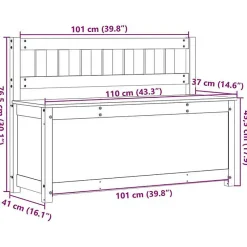 vidaXL Banc Siège de Salon Banc d'Entrée Banc de Rangement Meuble de Salle de Séjour Maison Intérieur Blanc 110x41x76,5 cm 823555