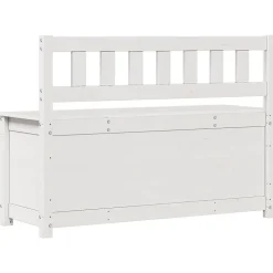 vidaXL Banc Siège de Salon Banc d'Entrée Banc de Rangement Meuble de Salle de Séjour Maison Intérieur Blanc 110x41x76,5 cm 823555