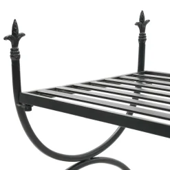 vidaXL Banc Style vintage Métal 83 x 42 x 55 cm Noir