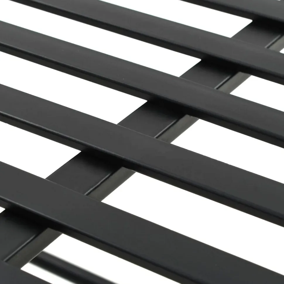 vidaXL Banc Style vintage Métal 83 x 42 x 55 cm Noir