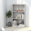 VidaXL Bibliothèque à 3 niveaux Gris béton 60x24x108 cm Aggloméré